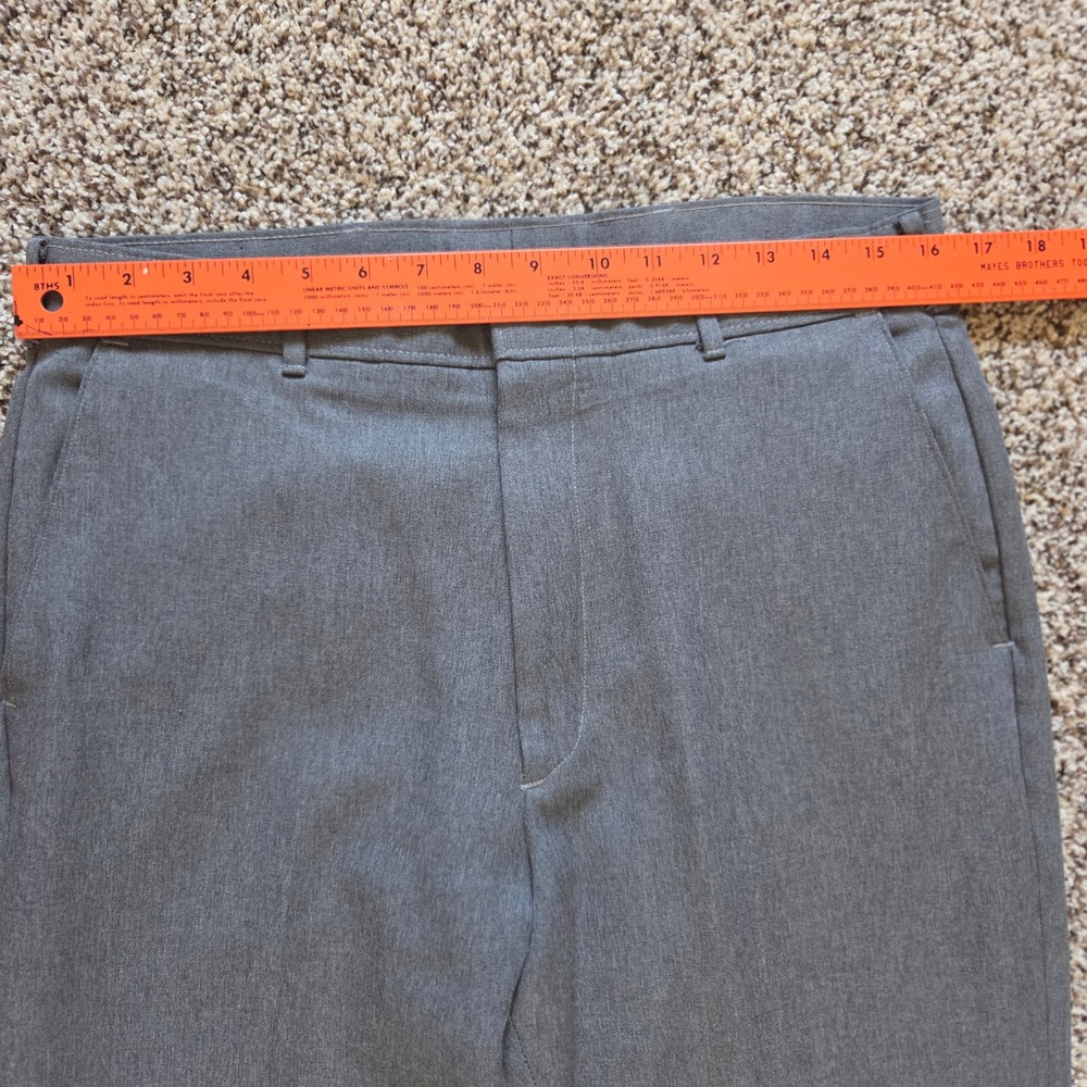 Vintage Levis Action Slacks Mens 33x32 Gray Dacron Polyester Dress Pants 113-011 - Picture 2 of 7